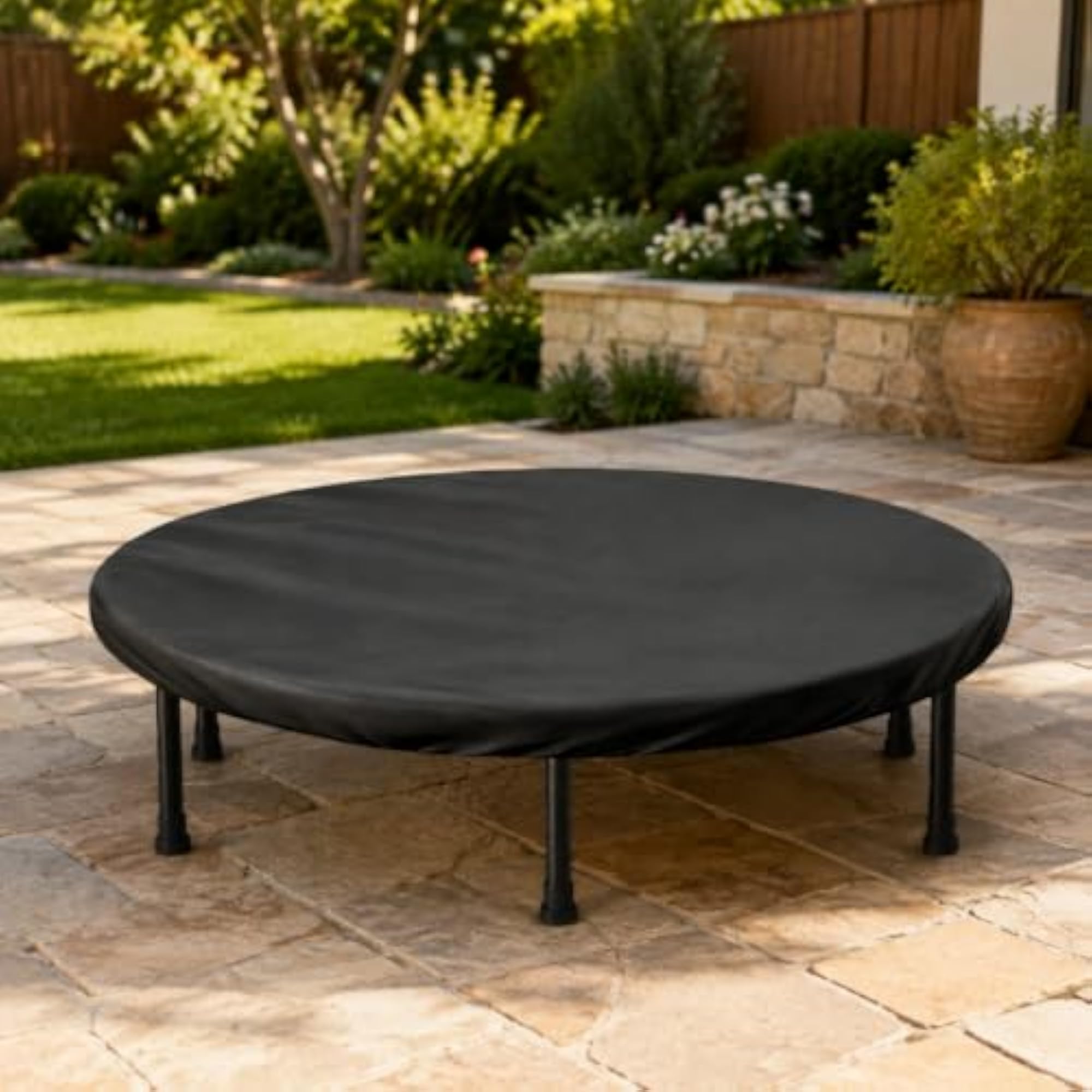 Water-Resistant Round Trampoline Safeguarding Cover